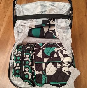 Vera Bradley Travel Cosmetic Set Imperial Rose NWT